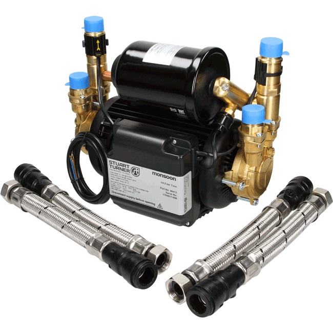 universal twin impeller shower pump