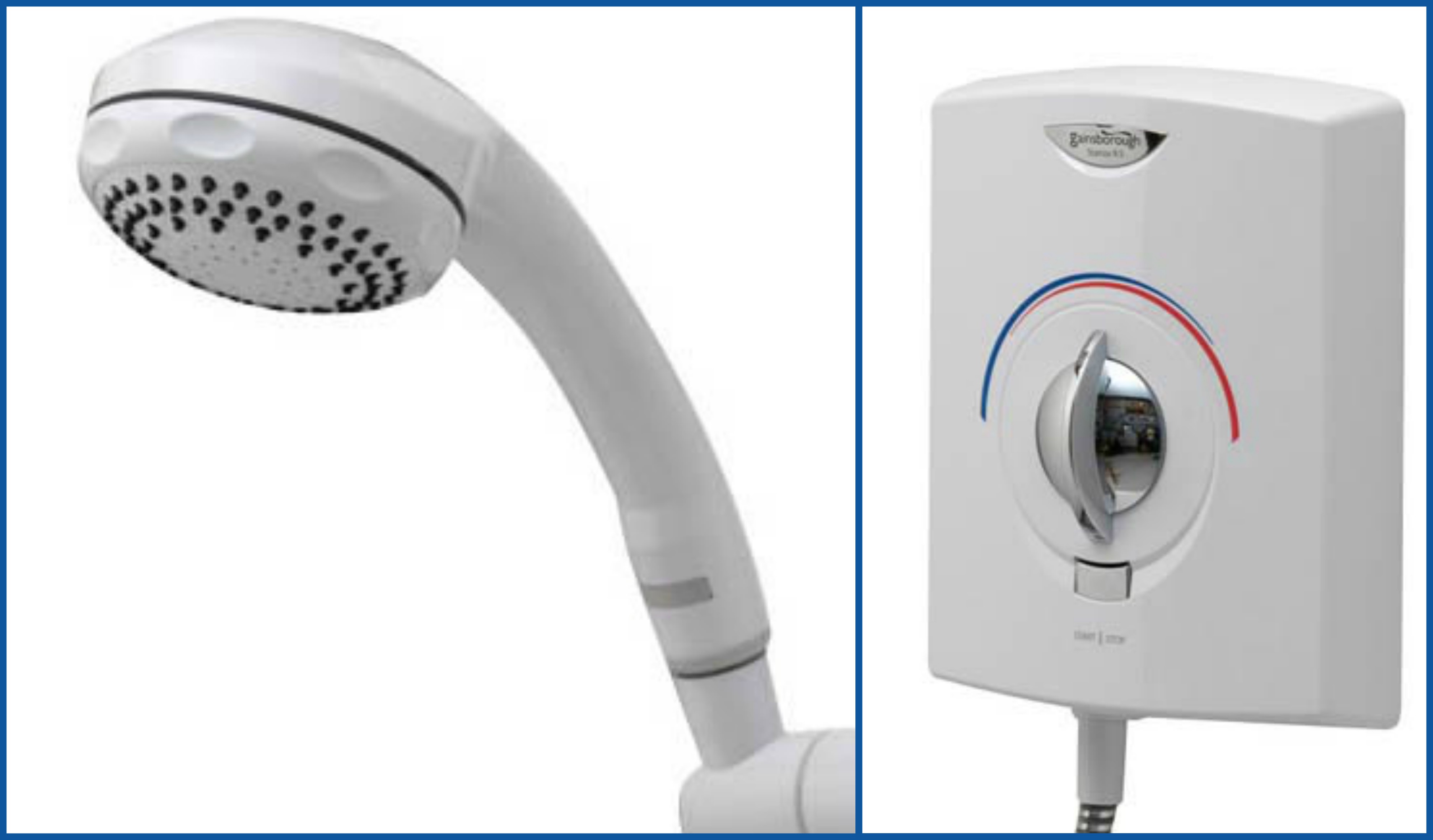 Gainsborough Stanza 8.5kw Electric Shower White & Chrome 3 Spray Modes 98221010 5016252210109 | eBay