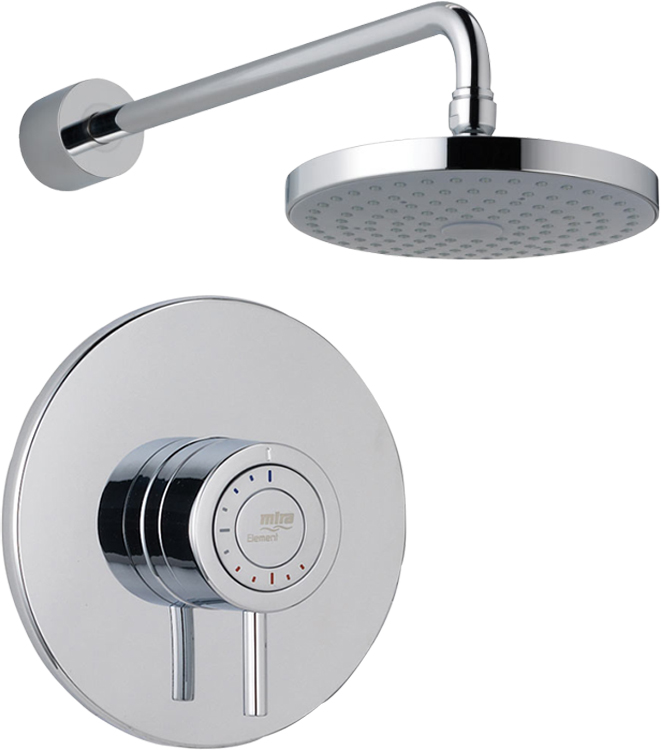 Mira Element Thermostatic Mixer Shower Wall Fed Concealed Single Lever Chrome 5013181049305 | eBay