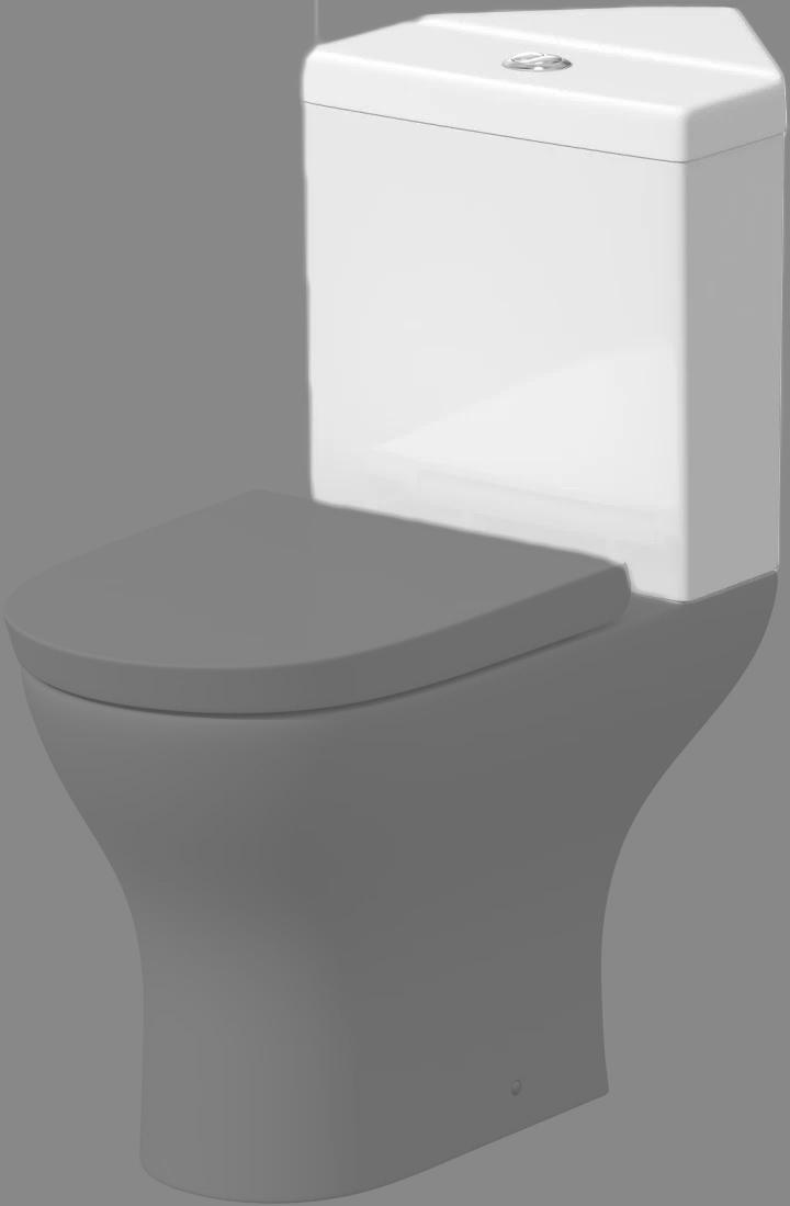 corner toilet and cistern