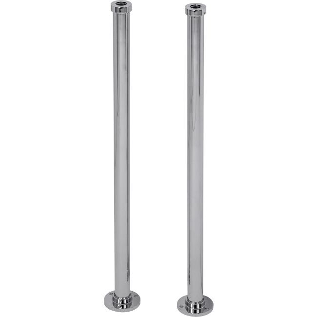 Chrome Freestanding Stand Pipes & Shrouds for Traditional Freestanding