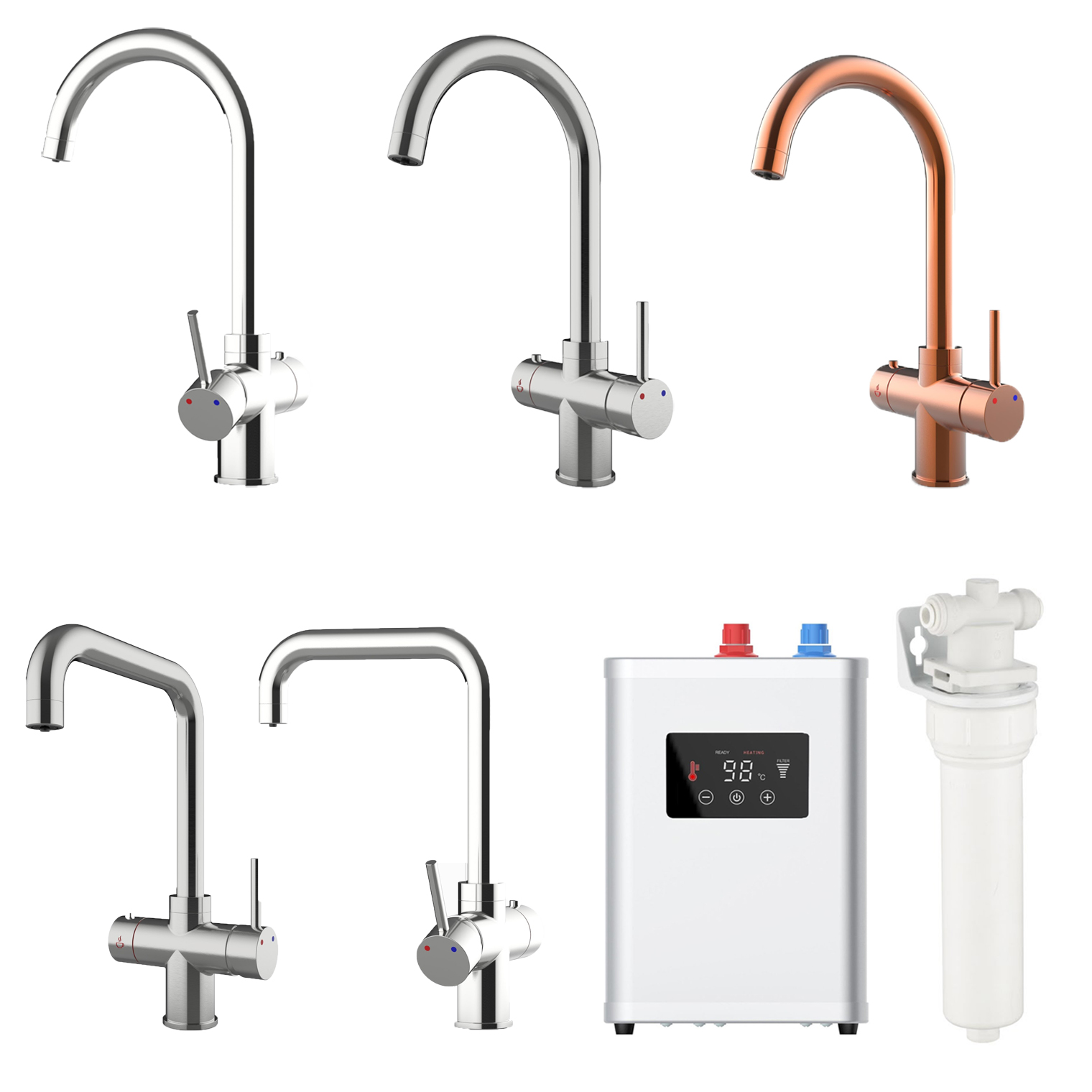 boiling water tap and filter